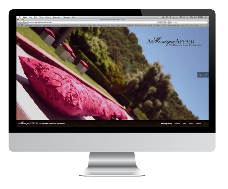 A Monique Affair Web Design