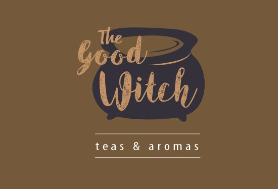 The Good Witch. Logo Design, Oakland, Nye Lyn Tho, East Bay, Bay Area, CA, California, Graphic Designer, Couldron, Herbs, Tea, Teas, Aromas, Aromatherapy, therapy