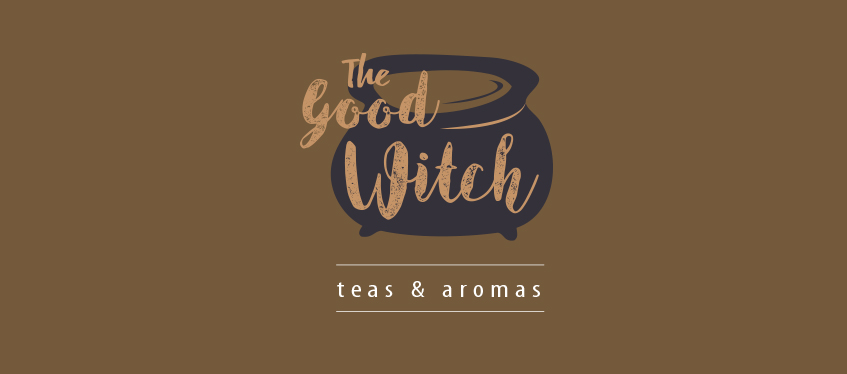 The Good Witch. Logo Design, Oakland, Nye Lyn Tho, East Bay, Bay Area, CA, California, Graphic Designer, Couldron, Herbs, Tea, Teas, Aromas, Aromatherapy, therapy